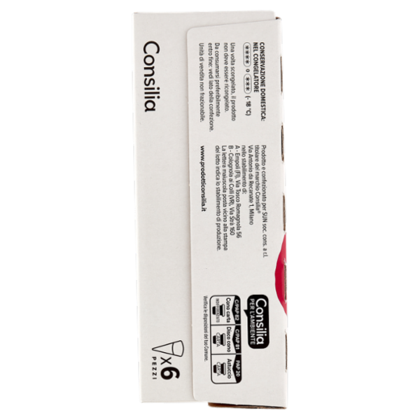 Consilia 6 Coni di Gelato Panna e Amarena 450 g