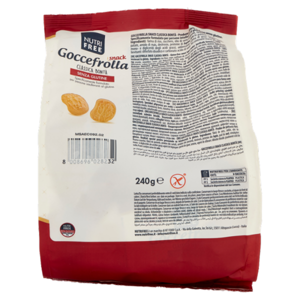 Nutrifree Goccefrolla snack Classica Bontà Senza Glutine 240 g