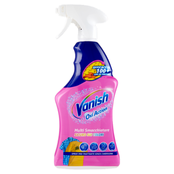 Vanish Oxi Action Multi Smacchiatore Spray Pre-Trattante Senza Candeggina 725 ml