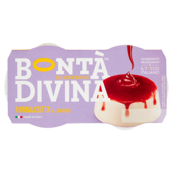 Bontà Divina Panna Cotta al Lampone 2 x 110 g