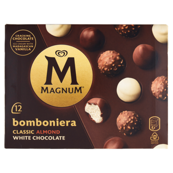 Magnum bomboniera Classic Almond White Chocolate 12 Gelati 104 g