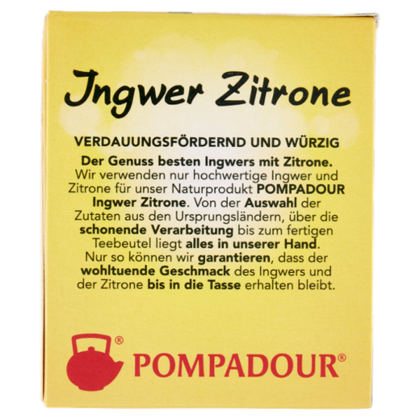 Pompadour Infuso Zenzero Limone 20 x 1,8 g