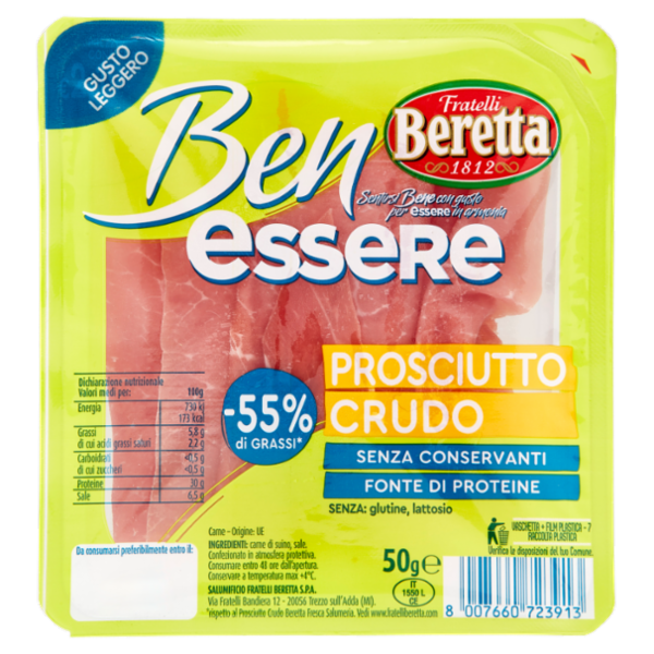 Fratelli Beretta Ben essere Prosciutto Crudo 50 g
