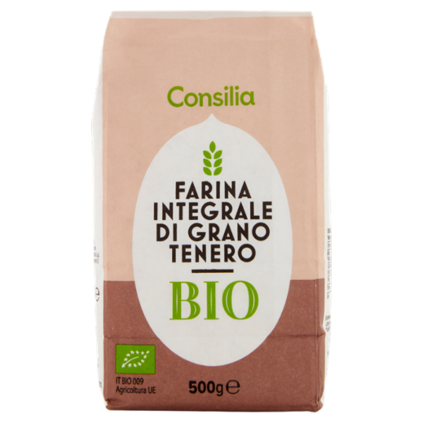 Consilia Farina Integrale di Grano Tenero Biologica 500 g