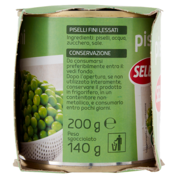 Selex Piselli Fini Cotti a Vapore 3x200 g