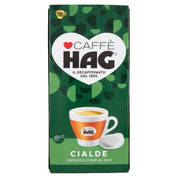 Caffè HAG 18 cialde di Caffè Decaffeinato 125g