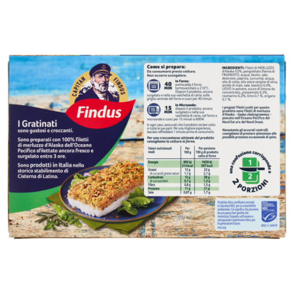 Capitan Findus I Gratinati Erbe Mediterranee 380 g