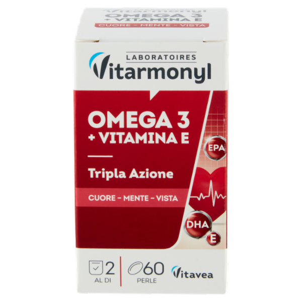 Laboratoires Vitarmonyl Omega 3 + Vitamina E 60 Perle 33,4 g