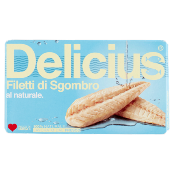 Delicius Filetti di Sgombro al naturale 90 g