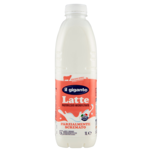IL GIGANTE Latte Pastorizzato Microfiltrato Parzialmente Scremato 1 L