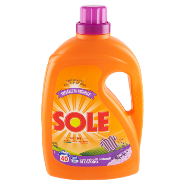 Sole Detersivo lavatrice Freschezza Naturale 40 lavaggi 2 L