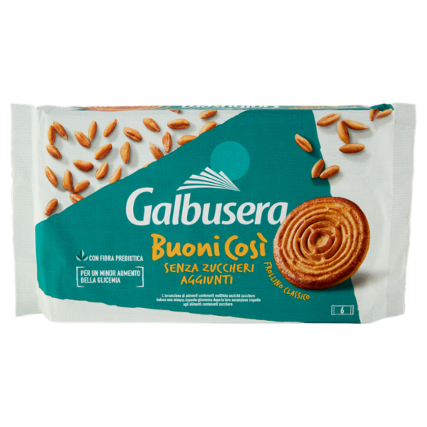 Galbusera BuoniCosì Senza Zuccheri Aggiunti Frollino Classico 6 x 55 g