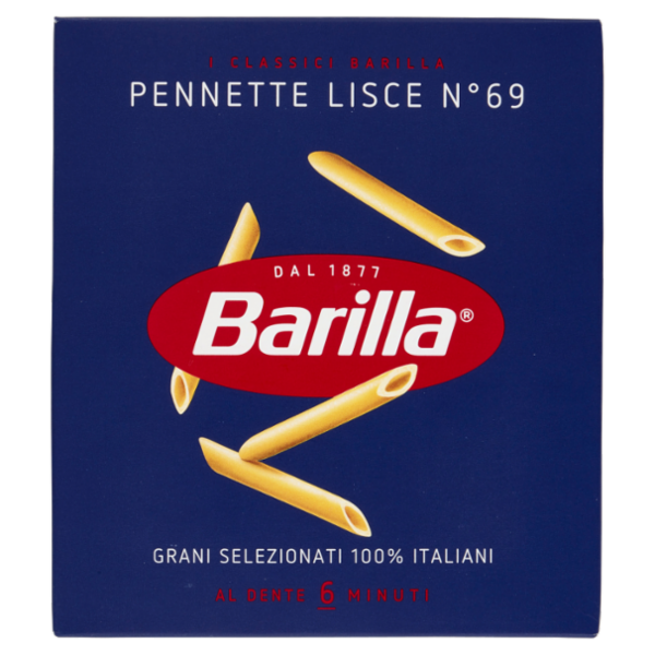Barilla Pasta Pennette Lisce n.69 100% Grano Italiano 500 g
