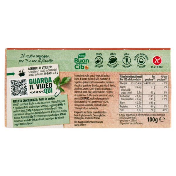 Knorr Delicato 10 Dadi 100 g