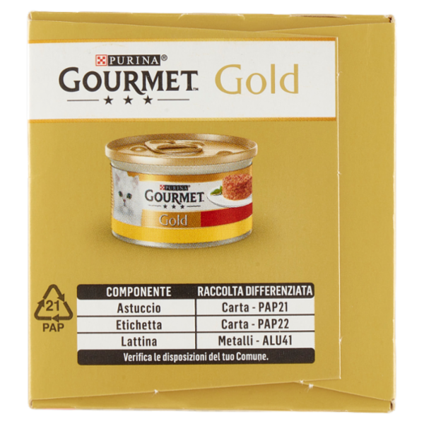 PURINA GOURMET Gold Tortini Pollo / Manzo 4 x 85 g