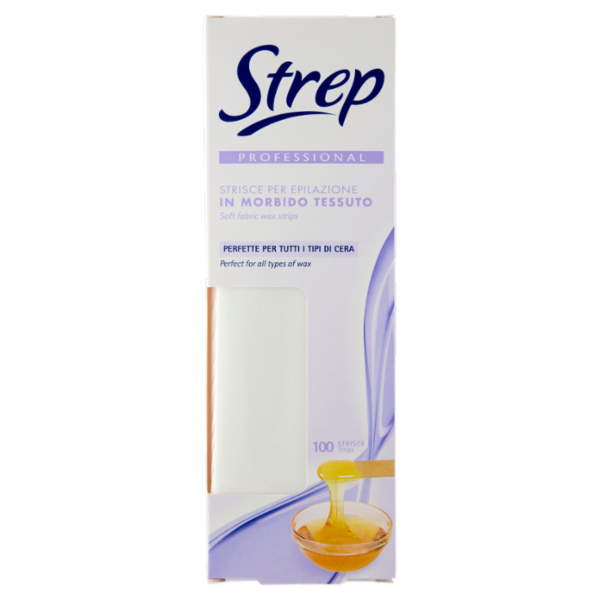Strep Professional Strisce per Epilazione in Morbido Tessuto 100 pz