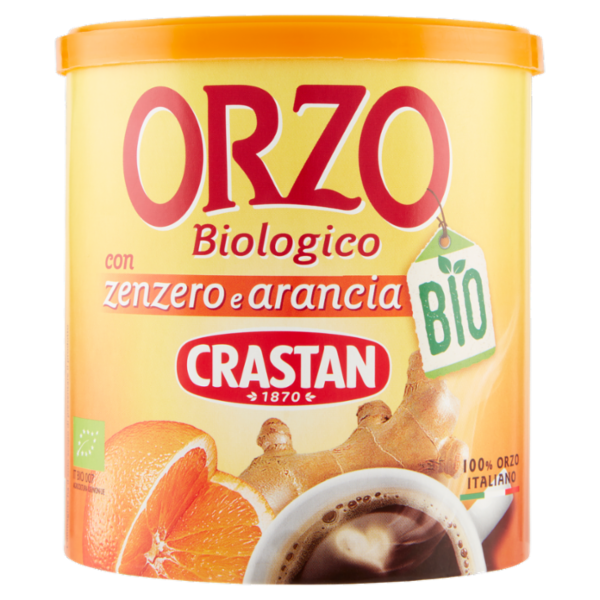 Crastan Bio Orzo Biologico con zenzero e arancia 120 g