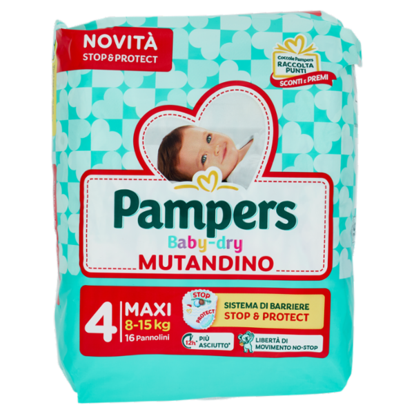 Pampers Baby-dry Mutandino Maxi 16 pz
