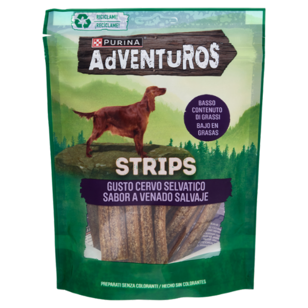 PURINA ADVENTUROS Strips Cervo Selvatico 90g