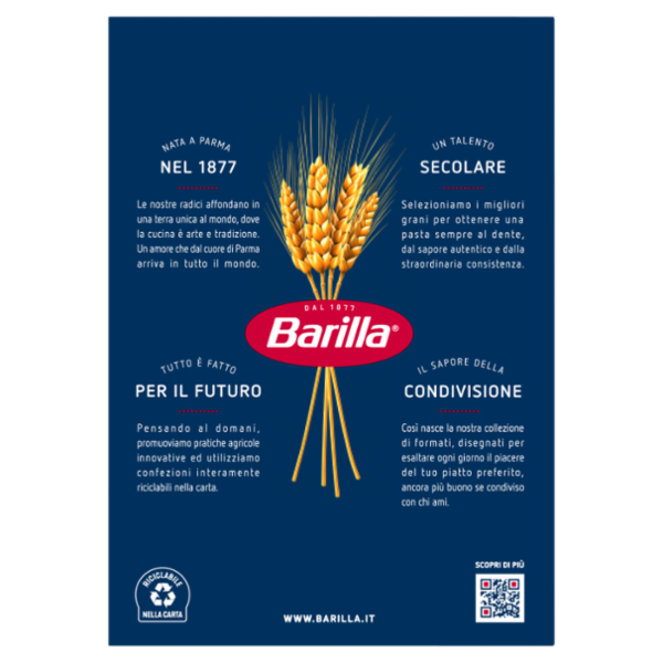 Barilla Pasta Tortiglioni n.83 100% Grano Italiano 500g