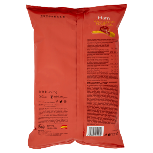 Inessence Ham Potato Crisps 125 g
