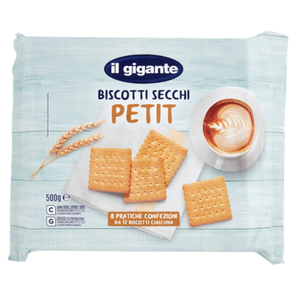 IL GIGANTE Biscotti Secchi Petit 8 x 62,5 g