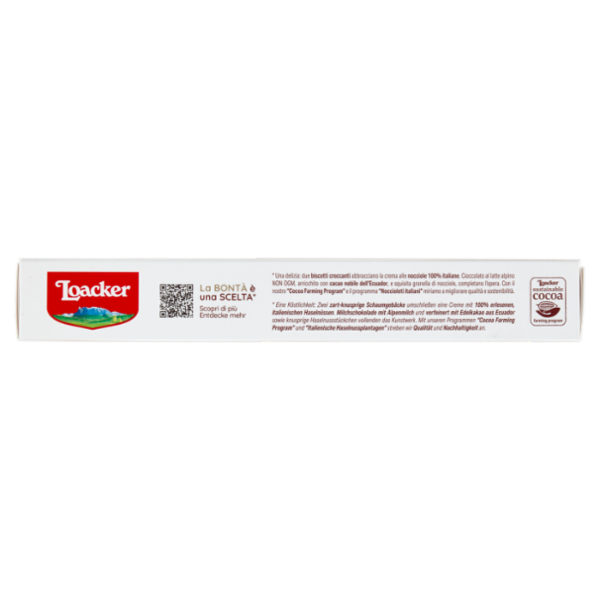 Loacker Biscuits Nocciola Biscotti meringati con crema alla nocciola e cioccolato al latte 100 g