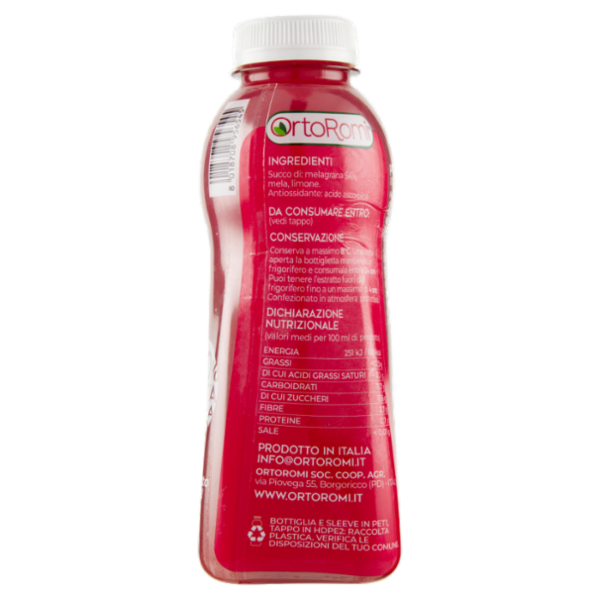 OrtoRomi Estratto di Melagrana limone e mela 500 ml