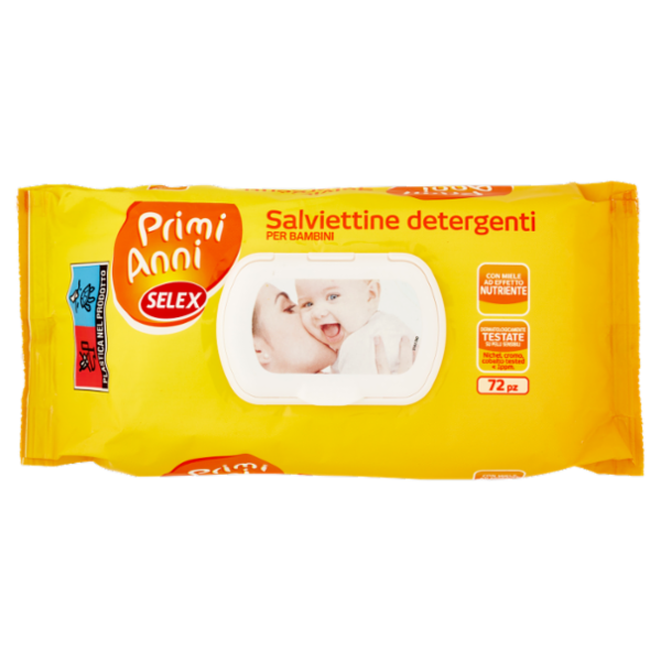 Selex Primi Anni Salviettine Detergenti per Bimbo 72 pezzi