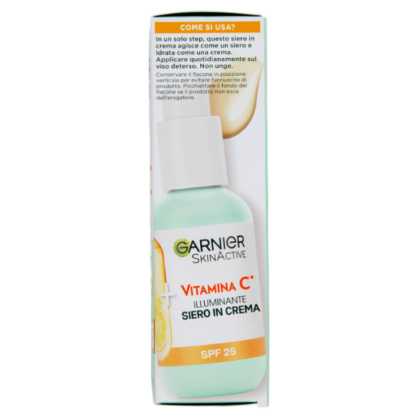 Garnier Siero in Crema Vitamina C, Illuminante e Idratante, Per Pelli Spente e Non Uniformi, 50ml