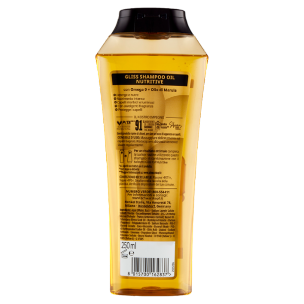 Gliss Oil Nutritive Shampoo Nutriente 250 ml
