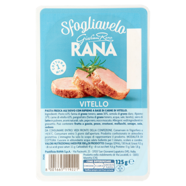 Giovanni Rana Sfogliavelo Vitello 125 g