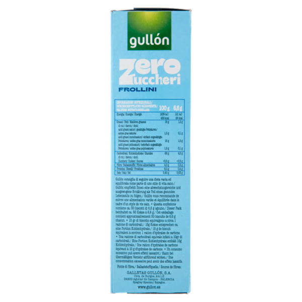 Gullón Zero Zuccheri Frollini 2 x 165 g