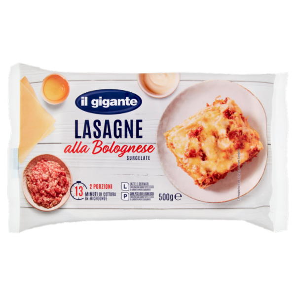 IL GIGANTE Lasagne alla Bolognese Surgelate 500 g
