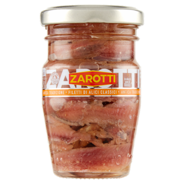 Zarotti Filetti di Alici Classici in Olio di Semi di Girasole 80 g