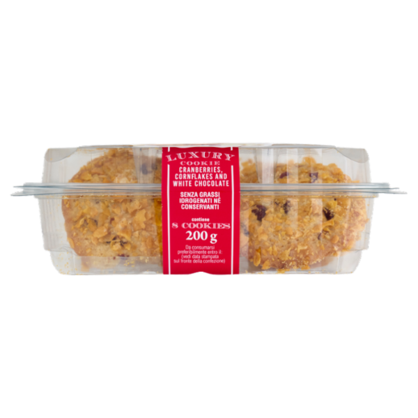 BiancoForno Luxury Cookie Cranberries, Cornflakes and White Chocolate 200 g