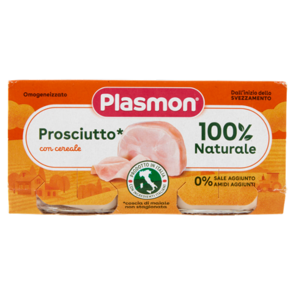 Plasmon Omogeneizzato Prosciutto* con cereale 2 x 80 g