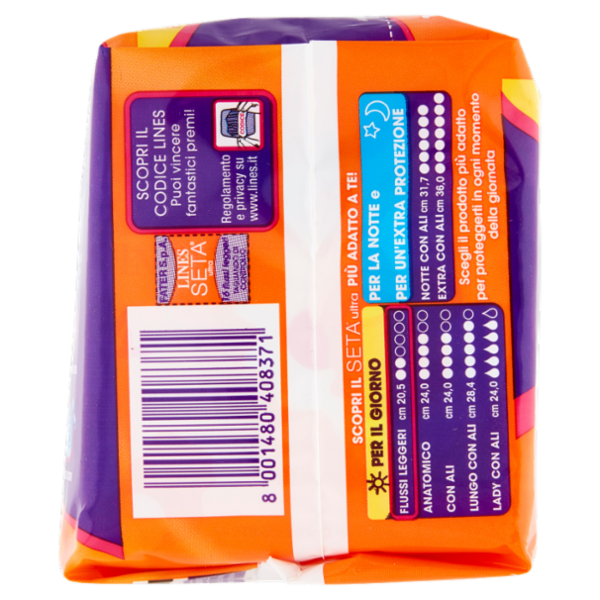 Lines Seta ultra flussi leggeri 16 pz