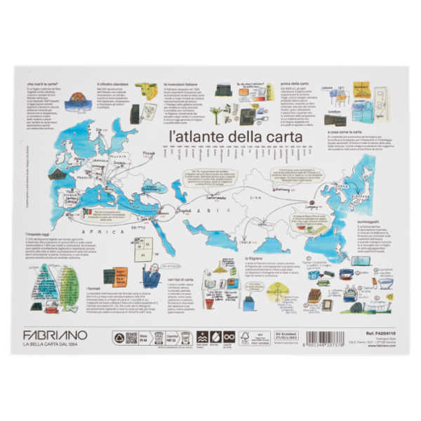Fabriano Disegno 2 110 g/m² 24x33 cm Liscio 20 Fogli
