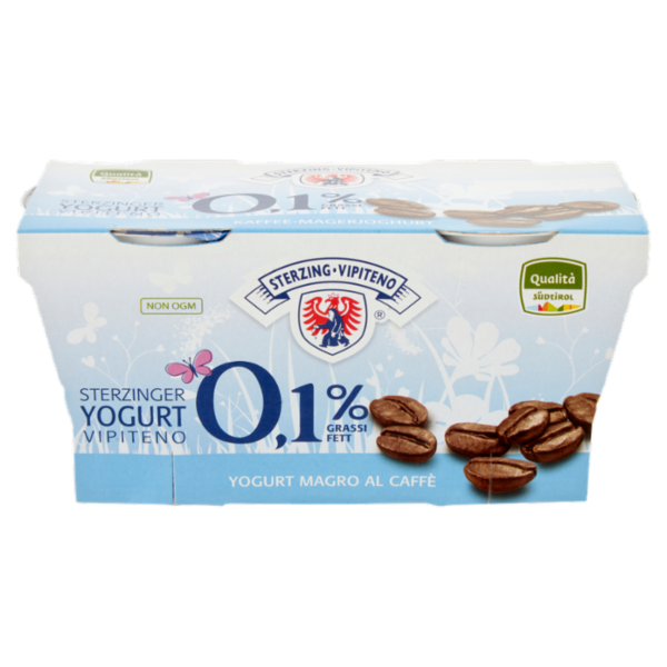 Sterzing Vipiteno 0,1% Grassi Yogurt Magro al Caffè 2 x 125 g