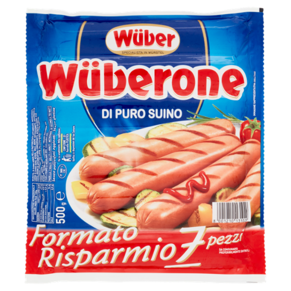 Wüber Wüberone di Puro Suino 7 pezzi 500 g