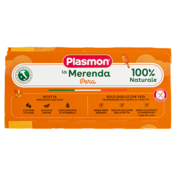 Plasmon la Frutta dei bambini Pera Omogeneizzato 4 x 100 g