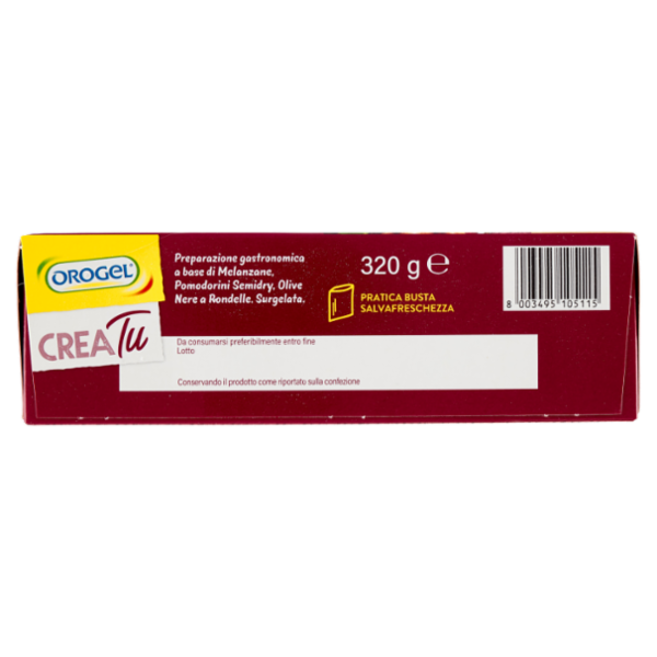 Orogel Crea Tu Mix di melanzane, olive e pomodorini semidry Surgelati 320 g