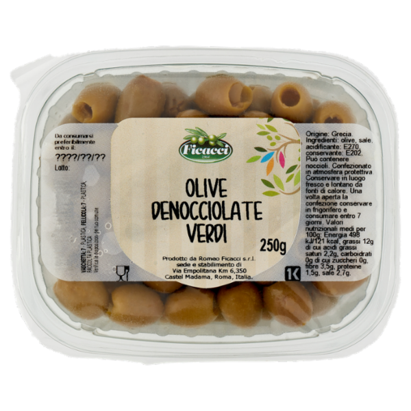 Ficacci Olive Denocciolate Verdi 250 g