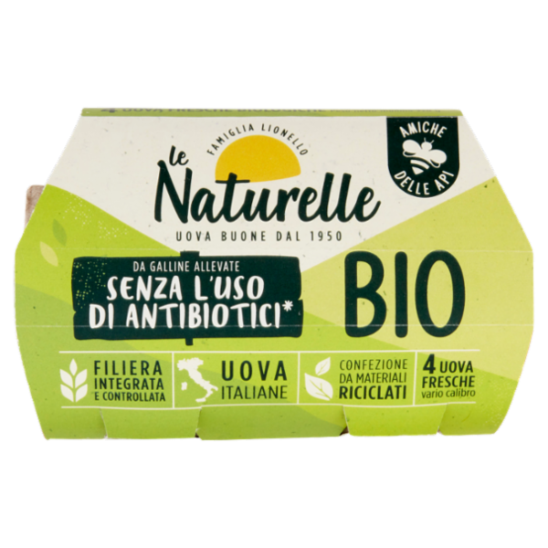 le Naturelle 4 Uova Fresche Biologiche 220 g