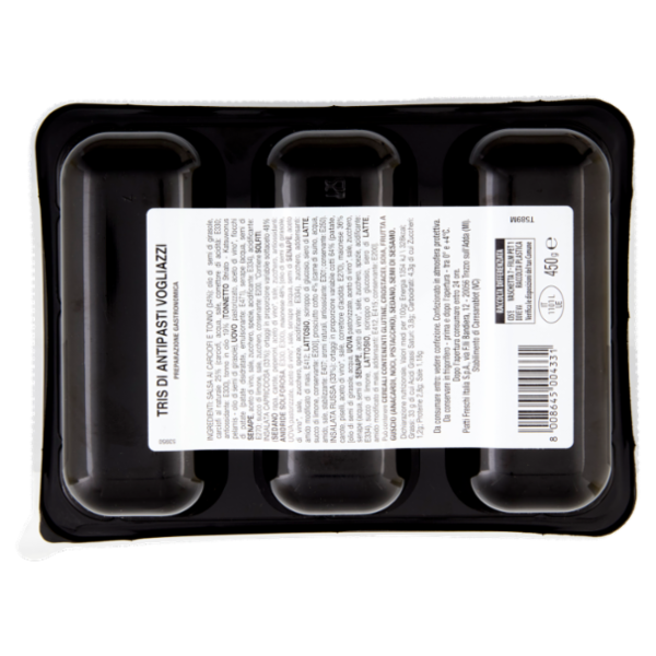 arturo Vogliazzi Tris di Antipasti Russa - Capricciosa - Carciofi e Tonno 450 g