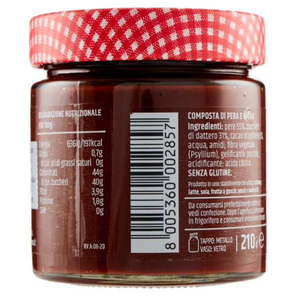 Le Conserve della Nonna Pera Cacao 210 g