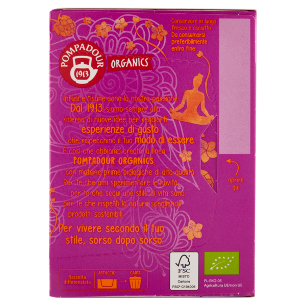 Pompadour Organics Tranquilla Mente Bio 15 x 1,8 g