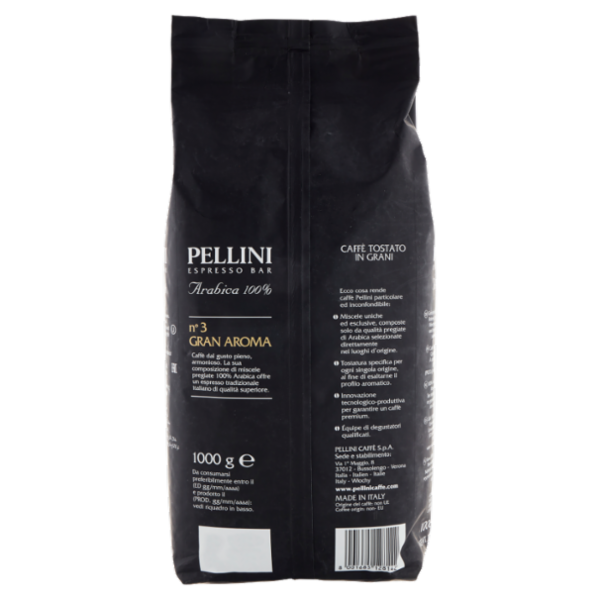 Pellini Espresso Bar Arabica 100% n° 3 Gran Aroma 1000 g