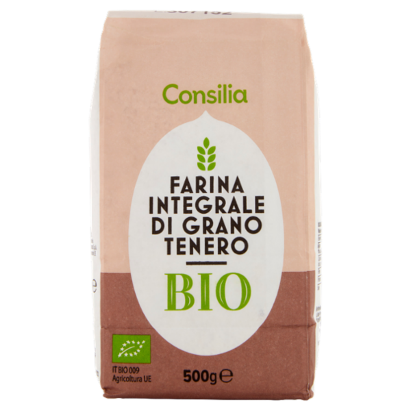 Consilia Farina Integrale di Grano Tenero Biologica 500 g